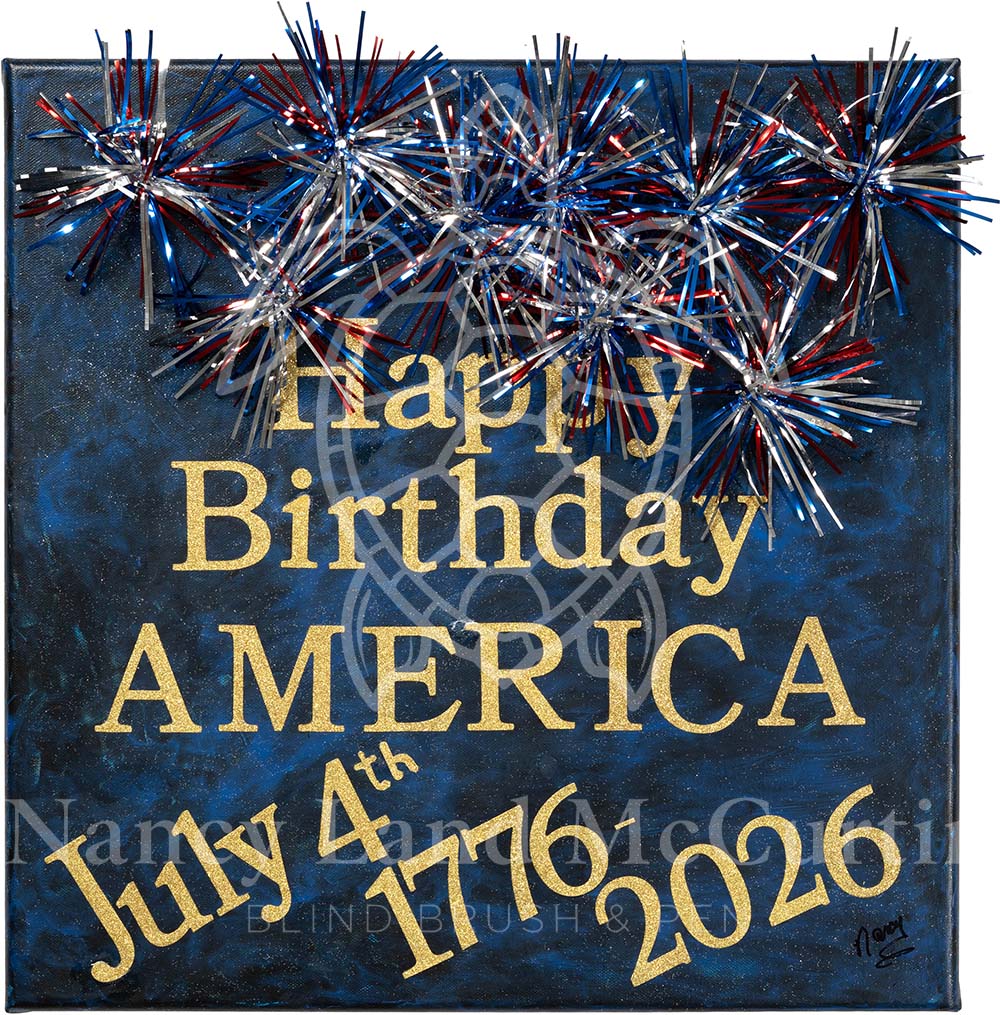 Happy Birthday America - Digital Art Download by Nancy Land McCurtin