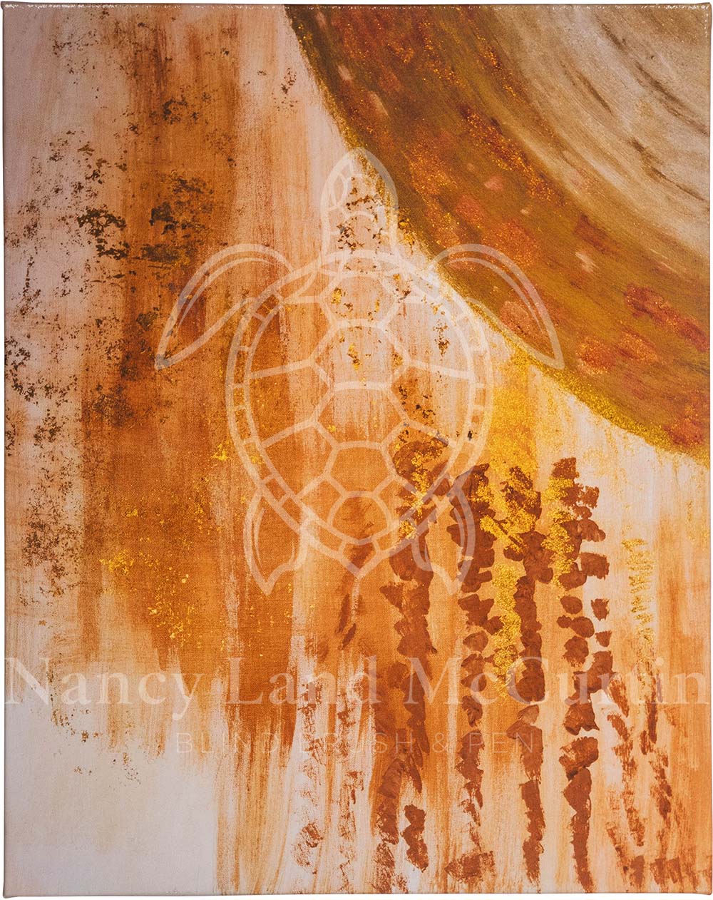 Pink & Gold - Digital Art Download by Nancy Land McCurtin